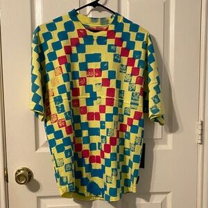 Vibrant Checkered Short Sleeve Tee